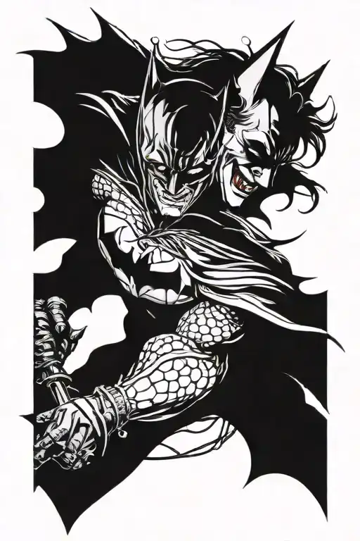 Dark Knight Batman And Joker