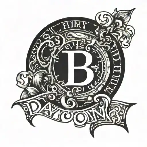 Daytona Lettering Spelling With Roman Numerals