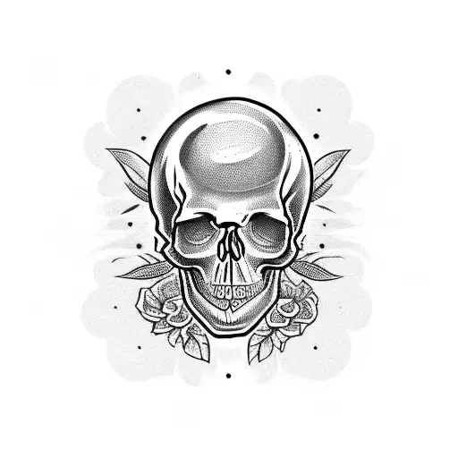 Skull With Dollar Eyes