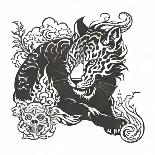 Cheeter And Fire With Motivational Quote