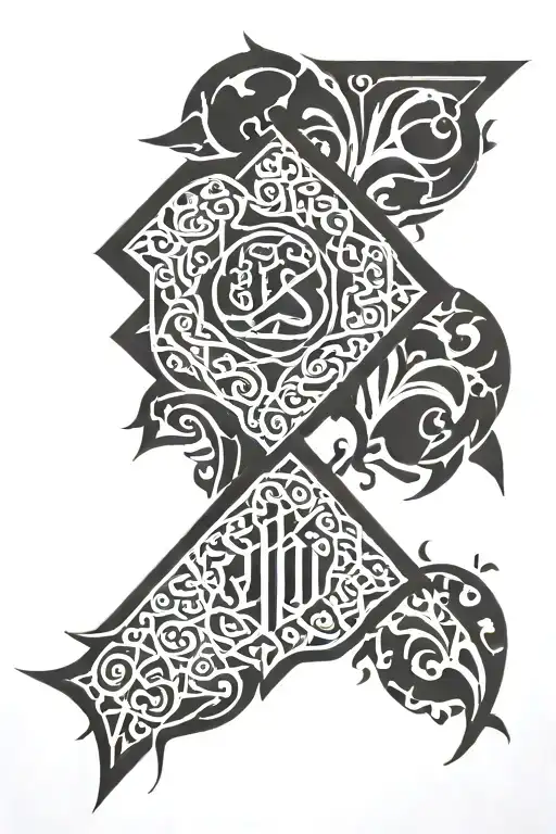 Arabic Tattoo For The Name Hossein