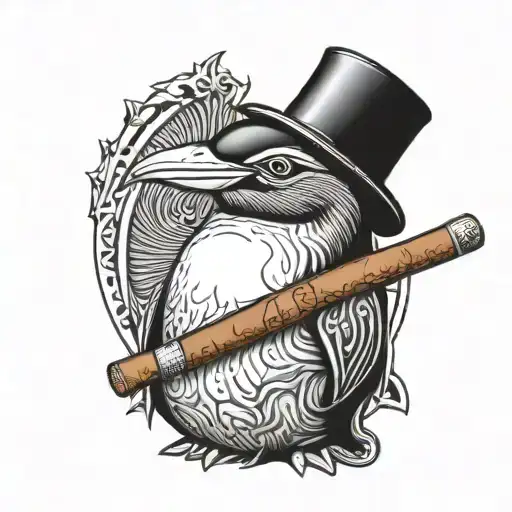 Penguin With A Cigar
