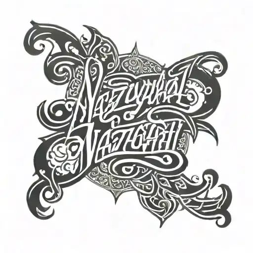 Lettering Saying Nazayah