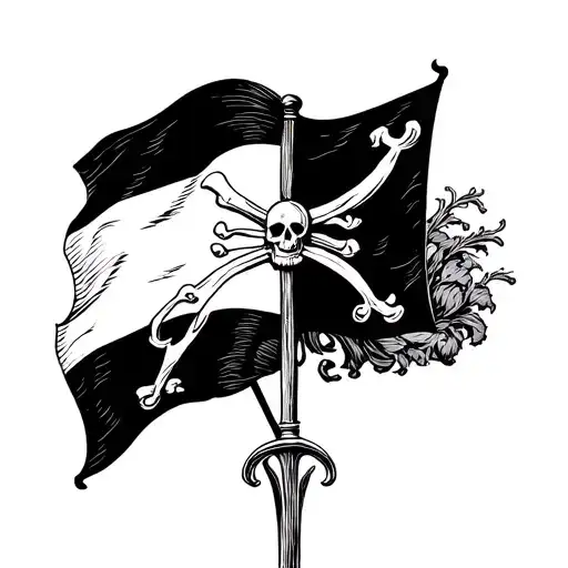 Breton Flag Hermine Pirate