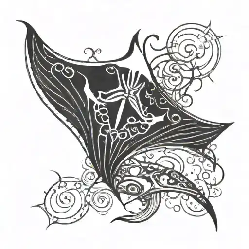 Manta Ray And Chaos Symbol