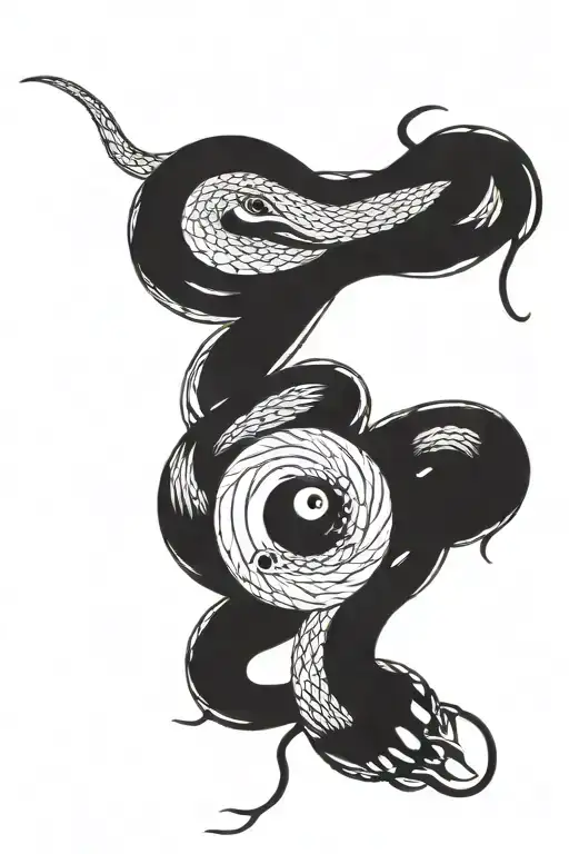 Snake Eating Yin Yang