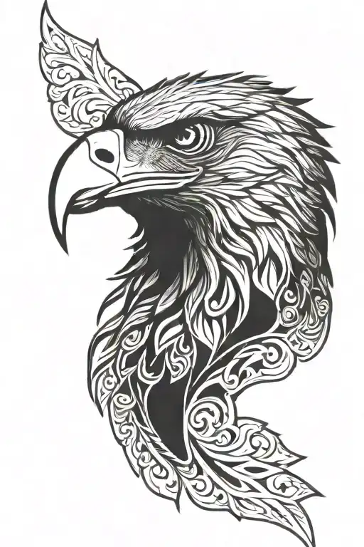 Black Eagle Head