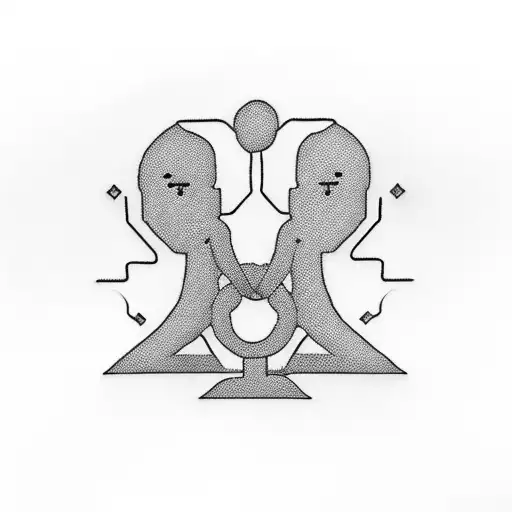 Dad And Son Stick Figure