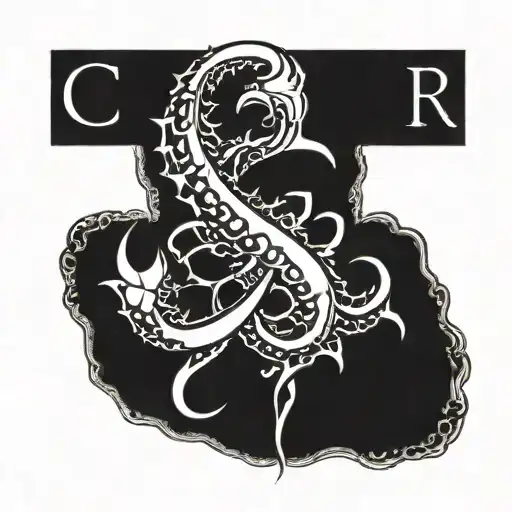 Cancer In Calligraphy Style