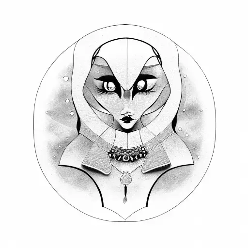 Women Gipsy With Moon