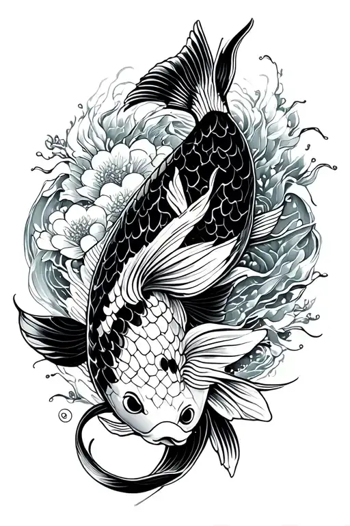Japanese Koi Sleeve Background