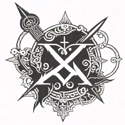 Chi Rho Symbol Combined