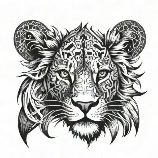 Lion With N Word In Eyes