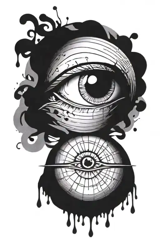 Eye In The Middle Of A Circle Made