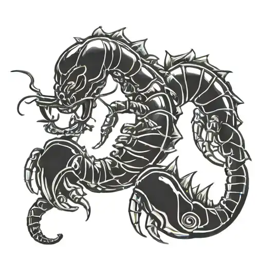 Scorpion Holding Glasses In Claw