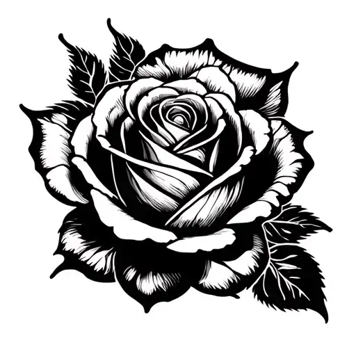 Rose With Number 9 Inside It In The Centre Big