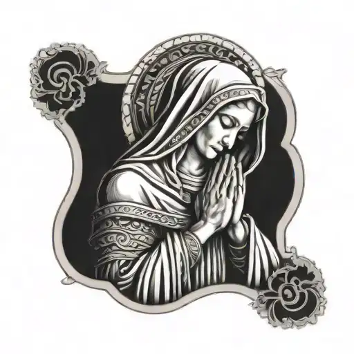 Realistic Mary Praying