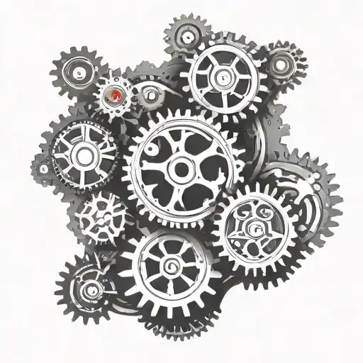 A Detailed Brain With Gears And Cogs Symbolizing Overthinking