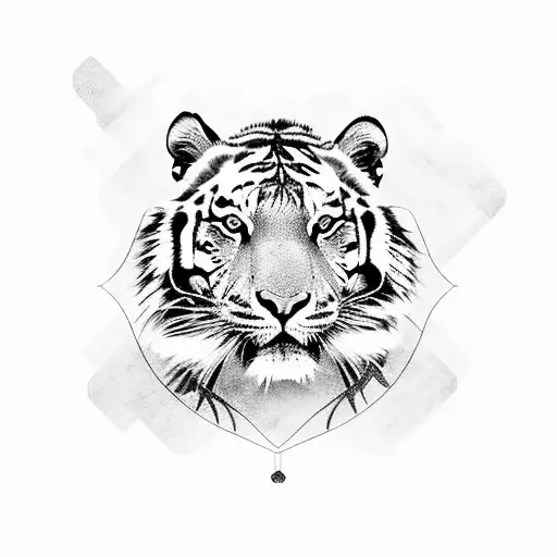 A Majestic Tiger Roaming Through The Italian Countryside