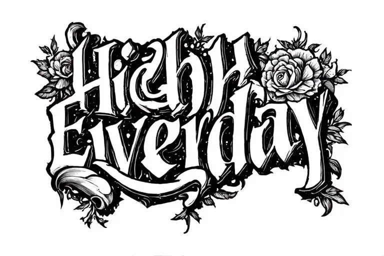 High Everyday Lettering