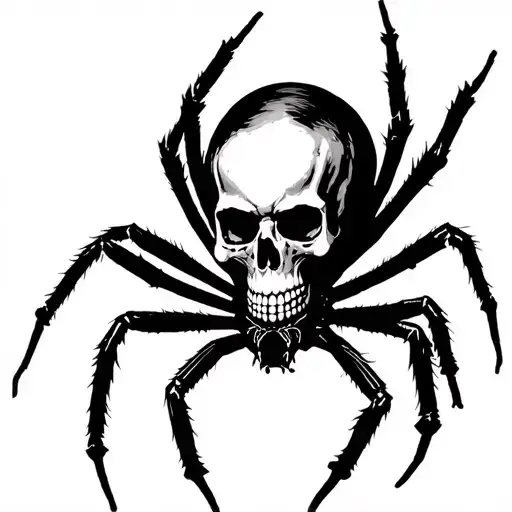 Skull And Spider