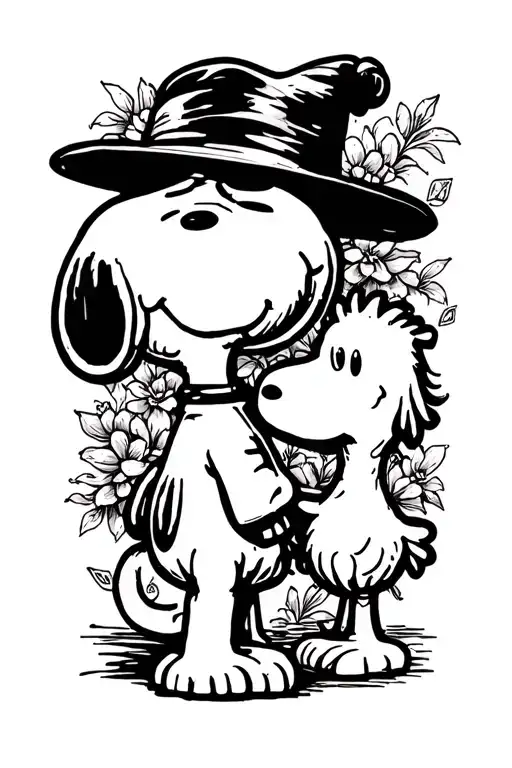 Snoopy And Woodstock
