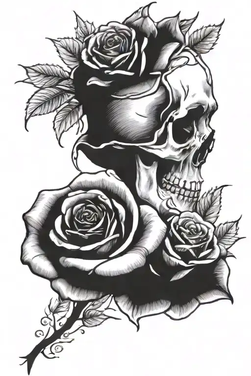 Momento Mori And A Rose In Memory Of My Mother