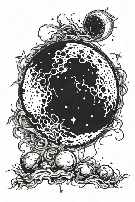 Black Out Moon Surrounded