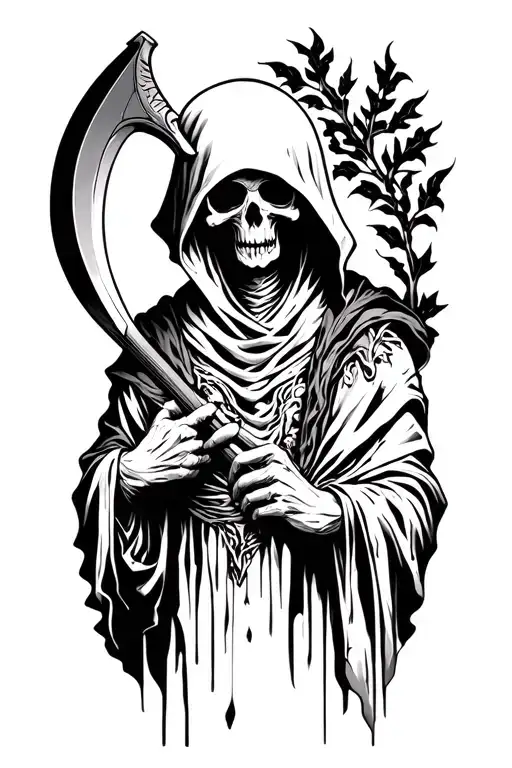 Grim Reaper With Scythe