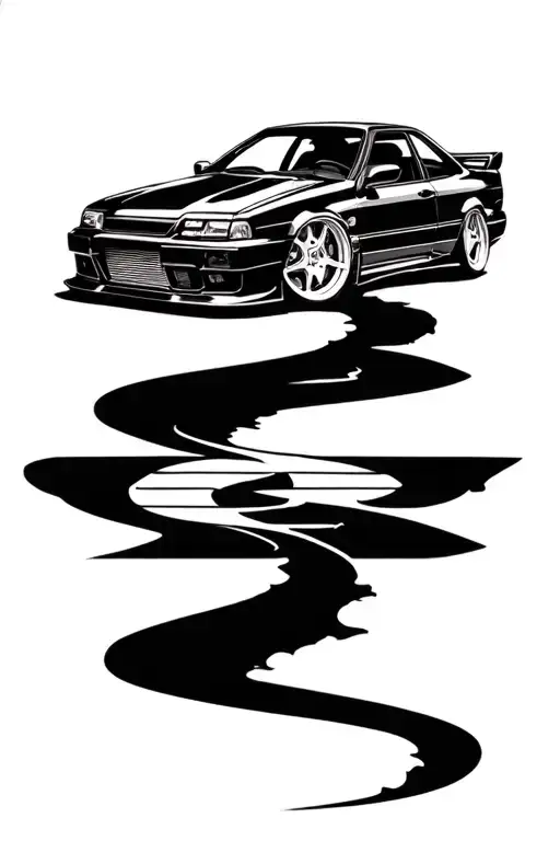 Jdm Car Tattoo Design