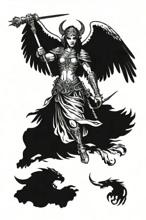 Gladiator Cerberus Eagle Goddess Of Justice