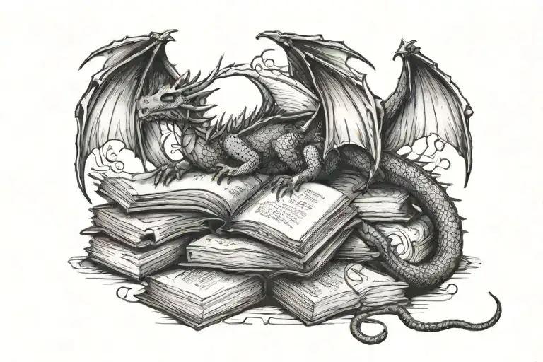 Dragon Sleeping In Books