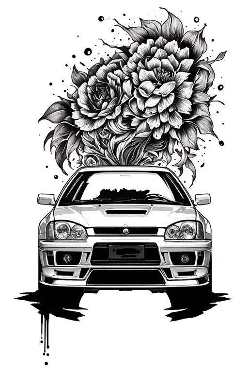 Jdm Car Tattoo Design