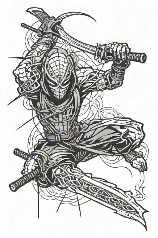 Katana And Spider
