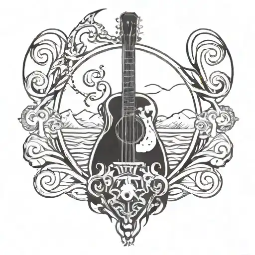 Design A Tattoo Featuring A Metal Music Motif With Appalachian Influences