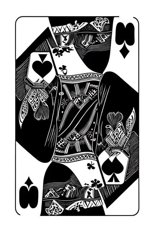 4 Playing Cards Spread All Kings Different Suits