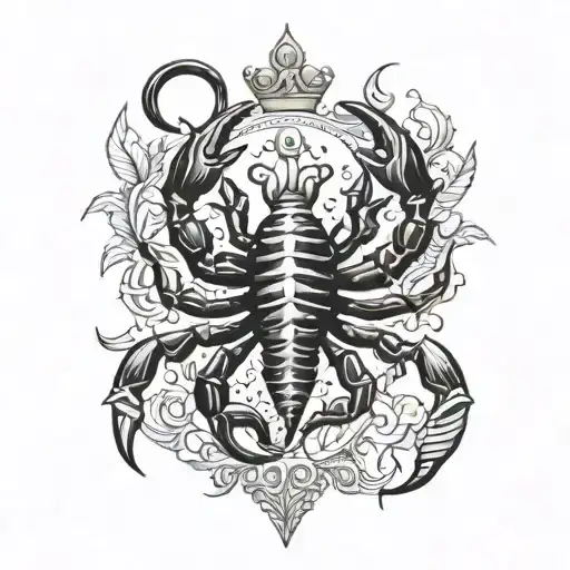 Scorpion And Golden Crown