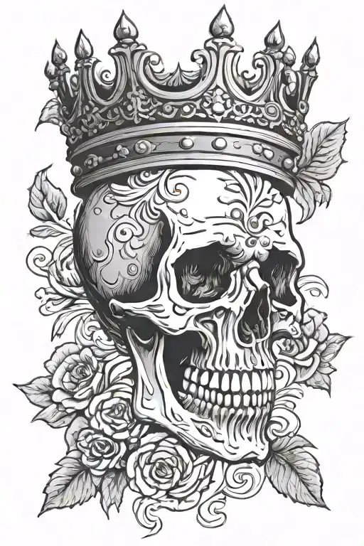 Skull With Crown