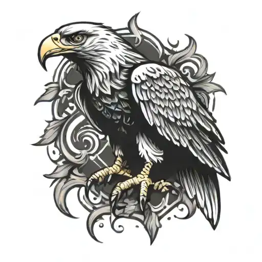 Full Body Eagle With Claw Extended