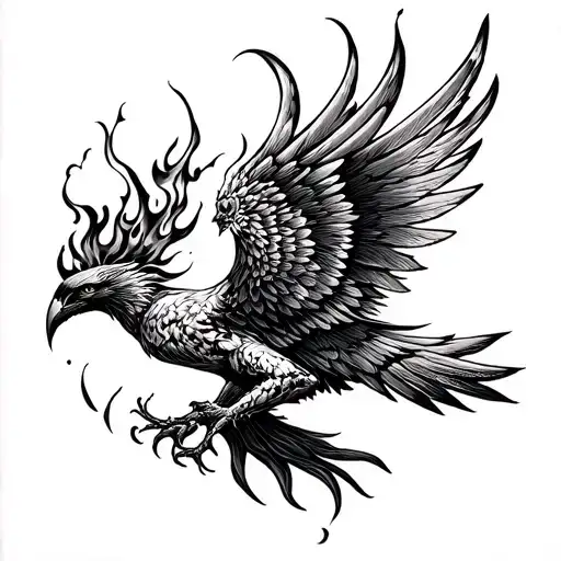 Filin Flyin Up With Fire Wings