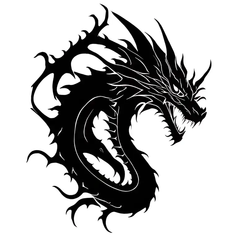 Long Dragon With Thorns