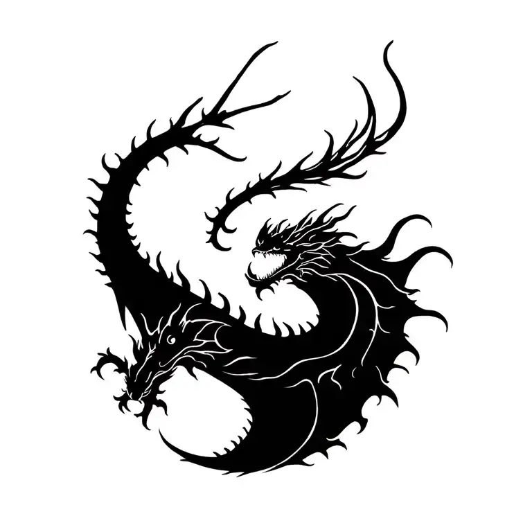 Long Dragon With Thorns