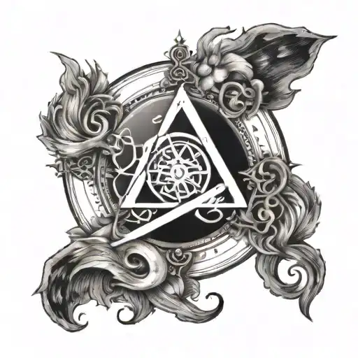 A Book With Magical Symbols Representing Strength And Health