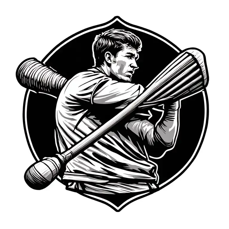 Sport Hurling Stick Crossed