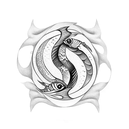 Two Fish Like Yinyang