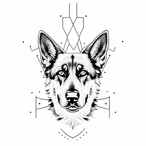 German Shepherd Portrait