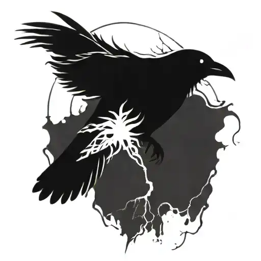 Crow And Lightning