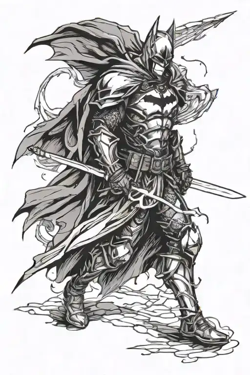 A Dark Knight Is Walking Towards Me With A Sword In His Hand