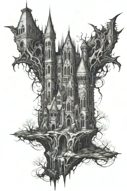Gothic Castles And Demon Knight