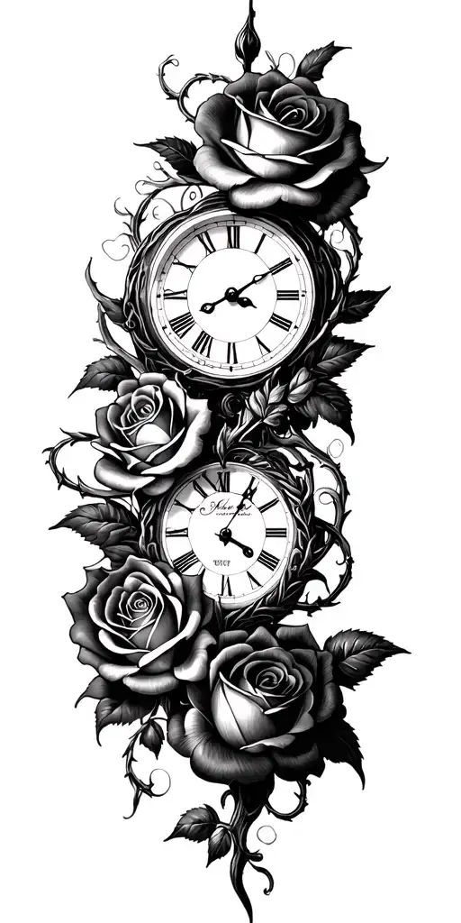 Clocks Roses And Thornes Tangled Up